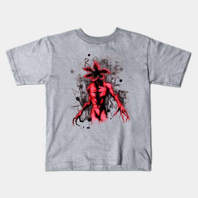 Stranger Things Demogorgon Kids T-Shirt by LVBart